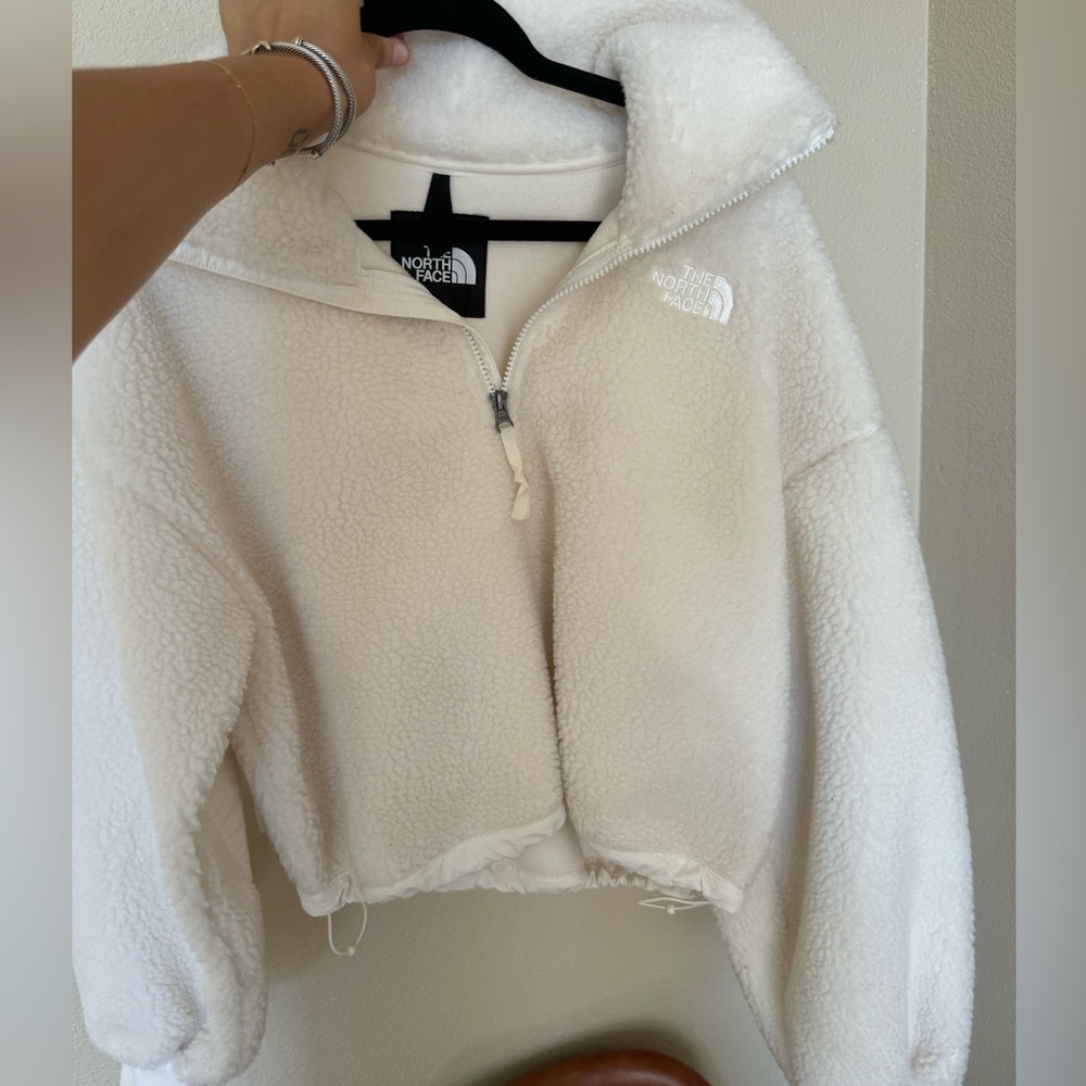 North face Sherpa 3 quarter zip